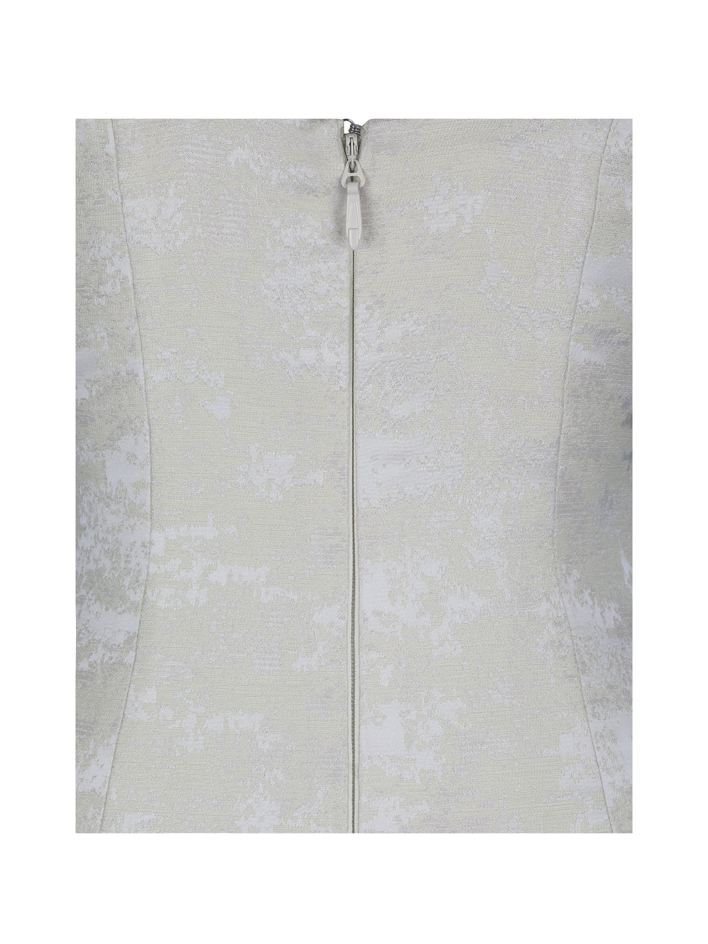 Chelsea Ivory Jacquard Ruched Bust Sweetheart Midi Dress