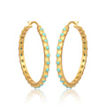 Turquoise Hoop Earrings