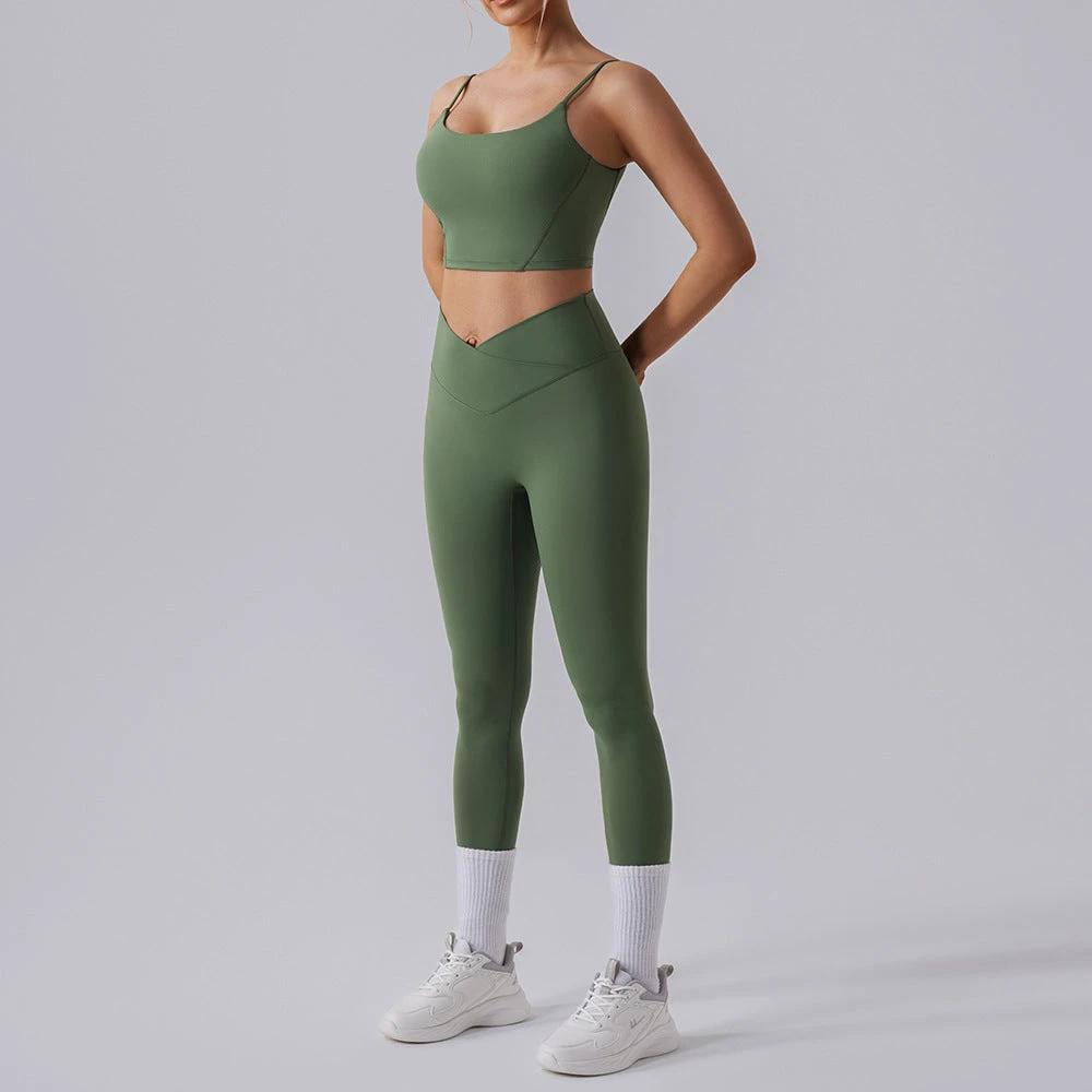 High Waist Tight Yoga Workout Clothes Sports Suit Women