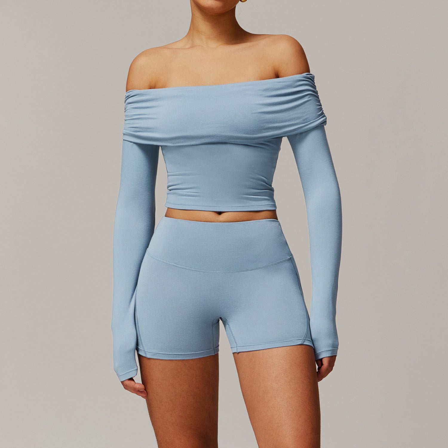 Sollinarry Brushed Yoga Women Casual Comfortable Yoga Clothes Running Exercise Workout Outfit