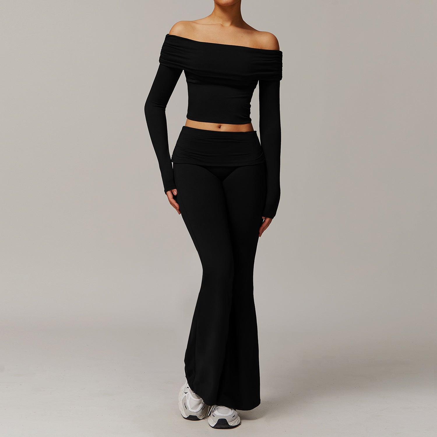 Sollinarry Brushed Yoga Women Casual Comfortable Yoga Clothes Running Exercise Workout Outfit