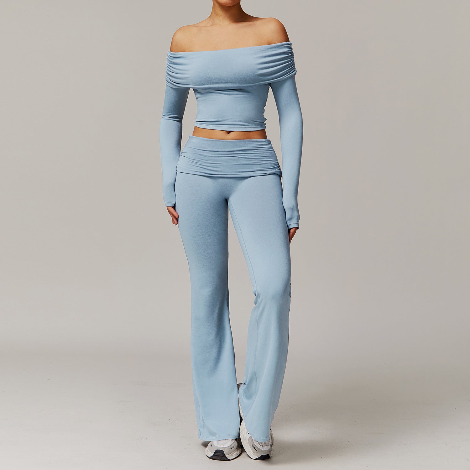 Sollinarry Brushed Yoga Women Casual Comfortable Yoga Clothes Running Exercise Workout Outfit