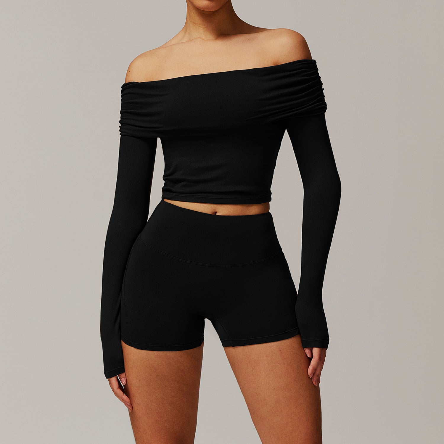 Sollinarry Brushed Yoga Women Casual Comfortable Yoga Clothes Running Exercise Workout Outfit