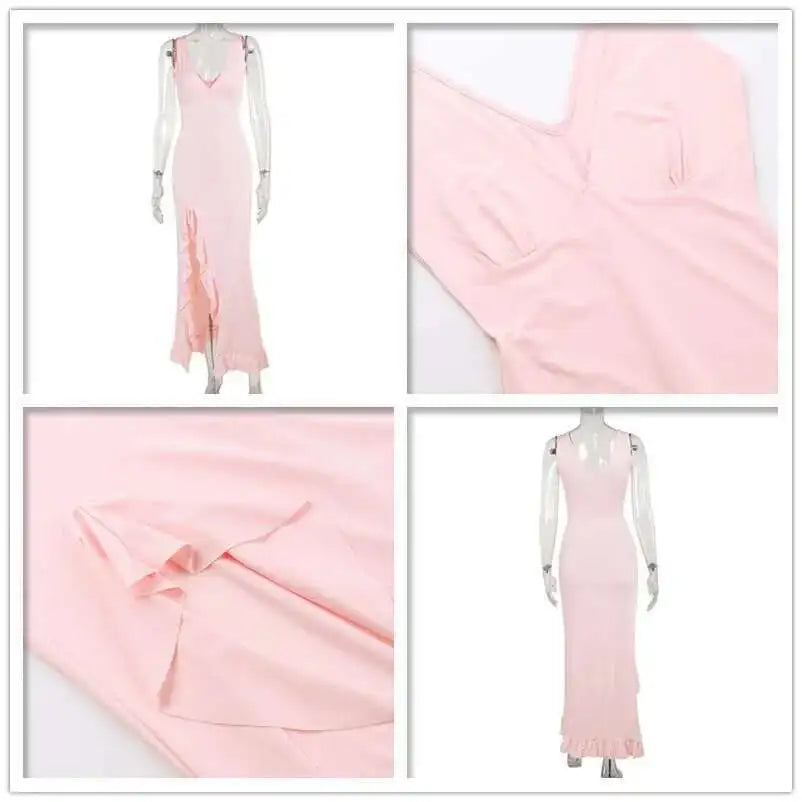 Avrilyaan Ruffle High Split