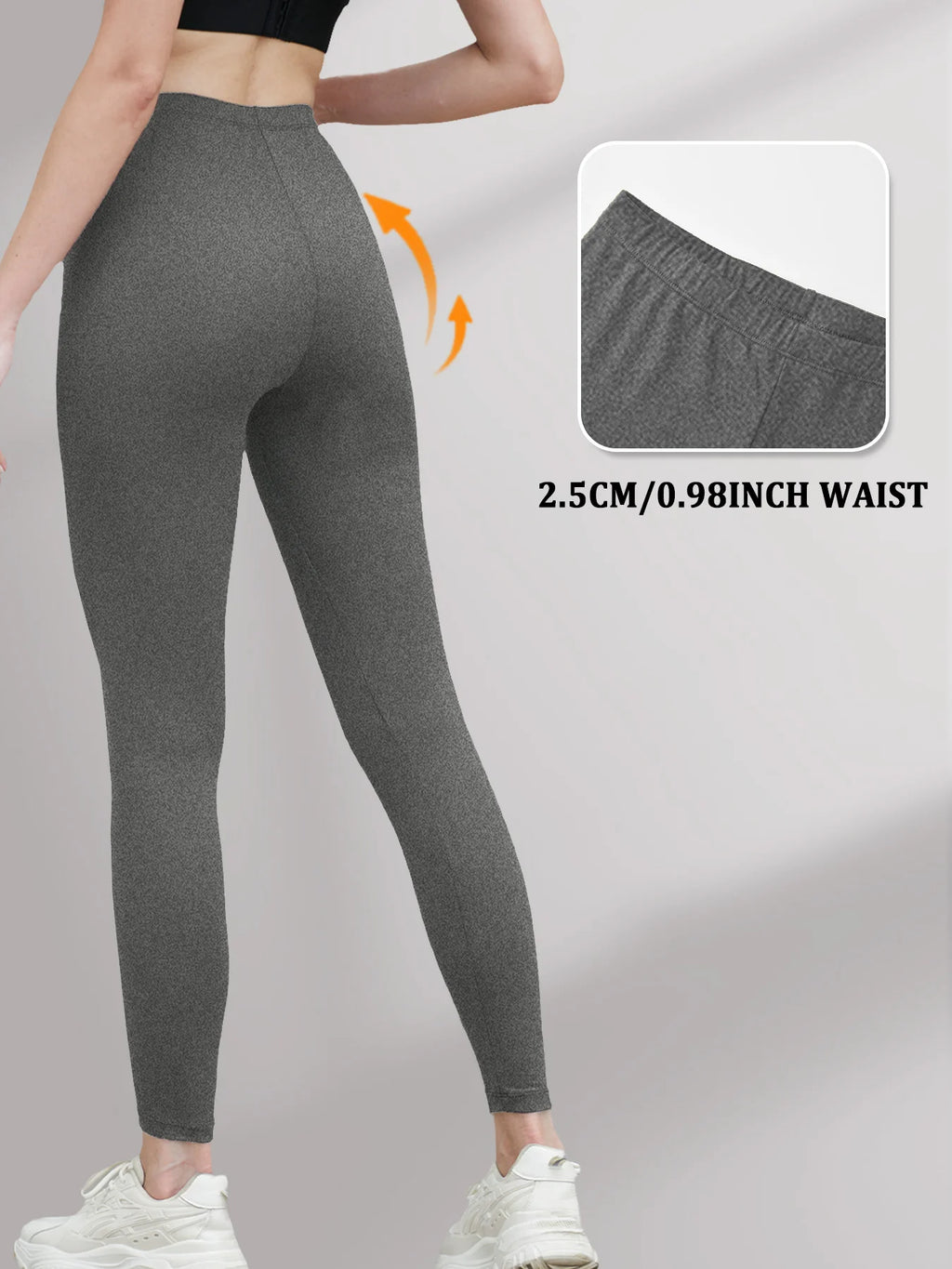 Low Rise Super Soft Leggings for Women - High Elasticity Tights for Yoga Running Workout Casual Wear