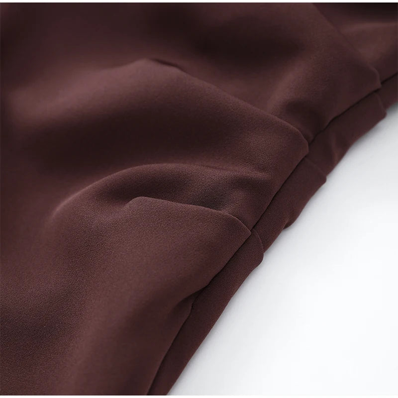 Halter Mini Dress Women Pleated Sleeveless Backless