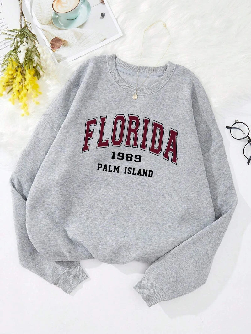 Fashion Woman Sweatshirts Arizona Natlonal Park Prints Pullovers Casual Crewneck Oversize Hoodies Fleece Warm Female Clothes