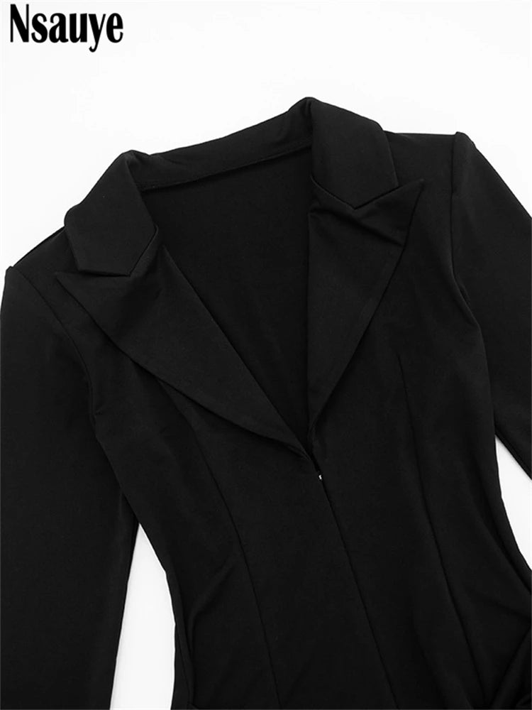 Elegant Evening Short Dress Women Fall Long Sleeve Sexy Fashion Night Club Party White Mini Wrap Corset Dress