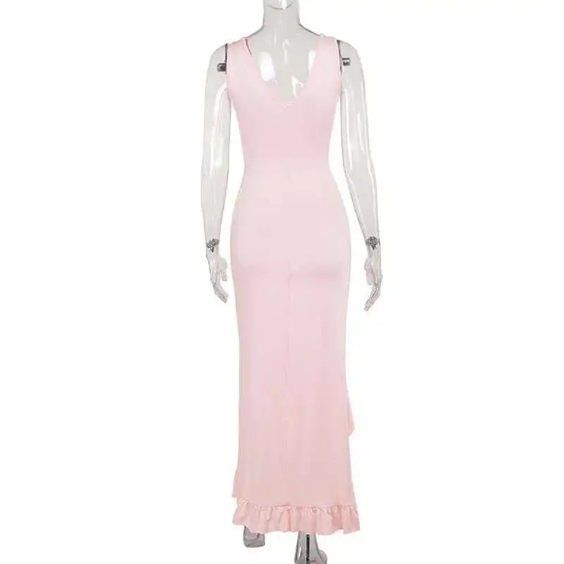 Avrilyaan Ruffle High Split