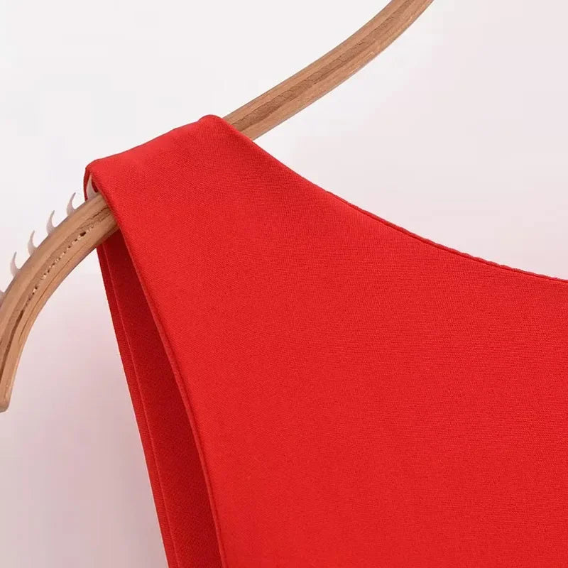 Ruffle Backless Party DressBlack Red Sleeveless Bodycon Mini Dress