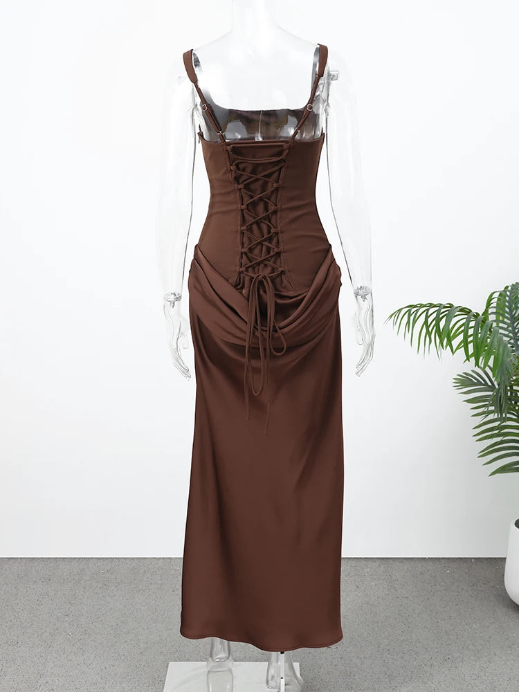 Halter Mini Dress Women Pleated Sleeveless Backless
