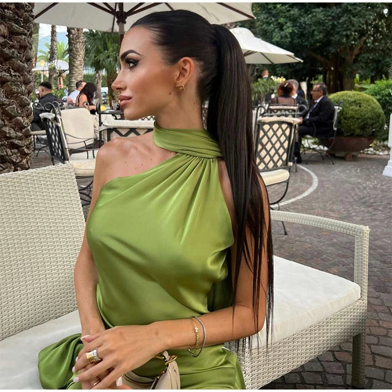 Satin Ribbon Party Dress