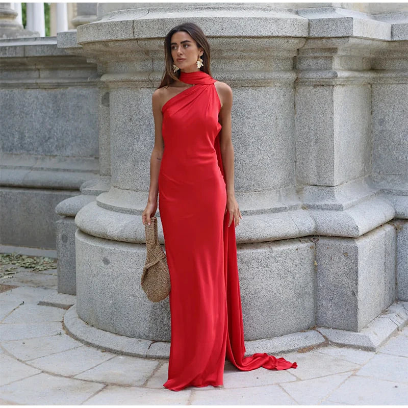 Satin Ribbon Party Dress