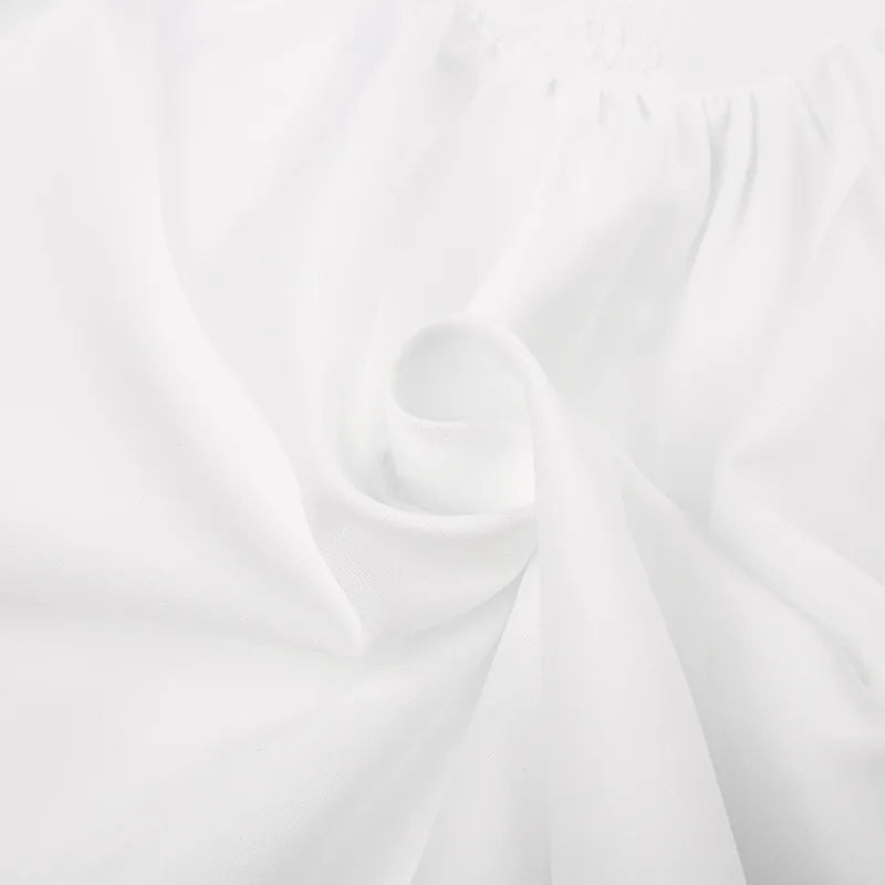 Sleeveless Mini Corset Dress with Lace Panel, A-line Dress, Elegant and Sweet, White, High Quality,l