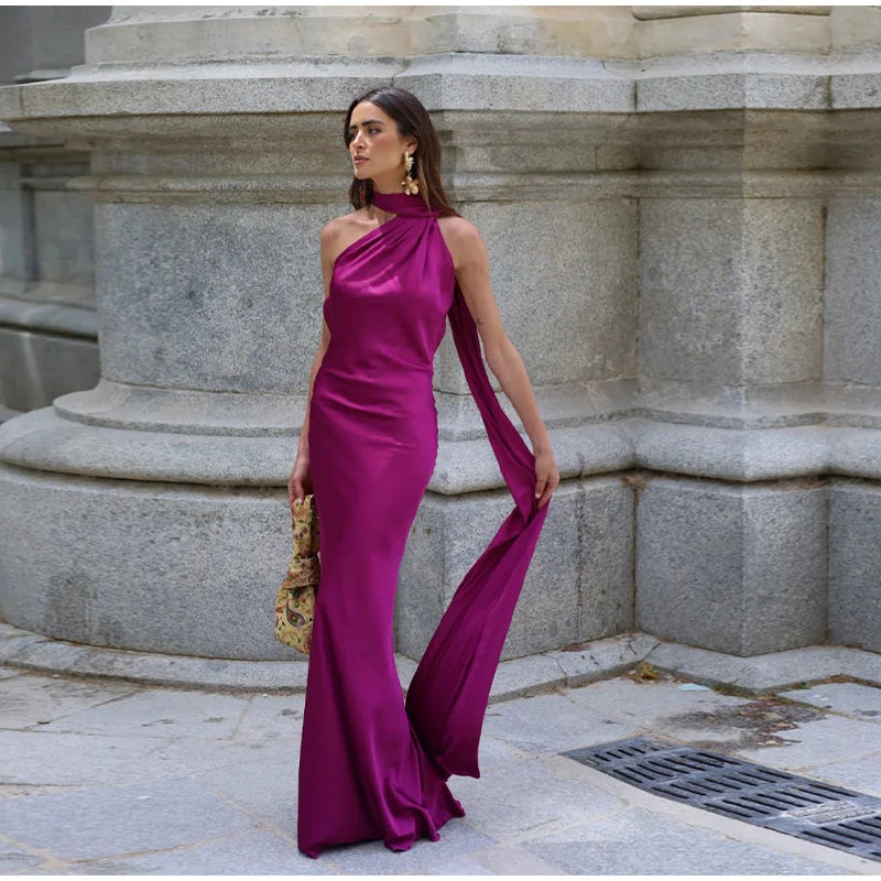 Satin Ribbon Party Dress