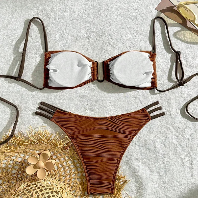 Sexy Swimsuits Women's Swimwear Bikinis Push Up Female Beach Swim Wear Bathing Suits Brazilian Bikini Set купальник женский