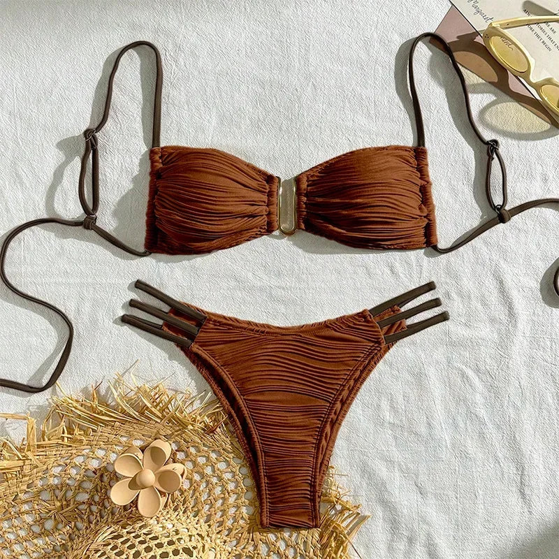 Sexy Swimsuits Women's Swimwear Bikinis Push Up Female Beach Swim Wear Bathing Suits Brazilian Bikini Set купальник женский