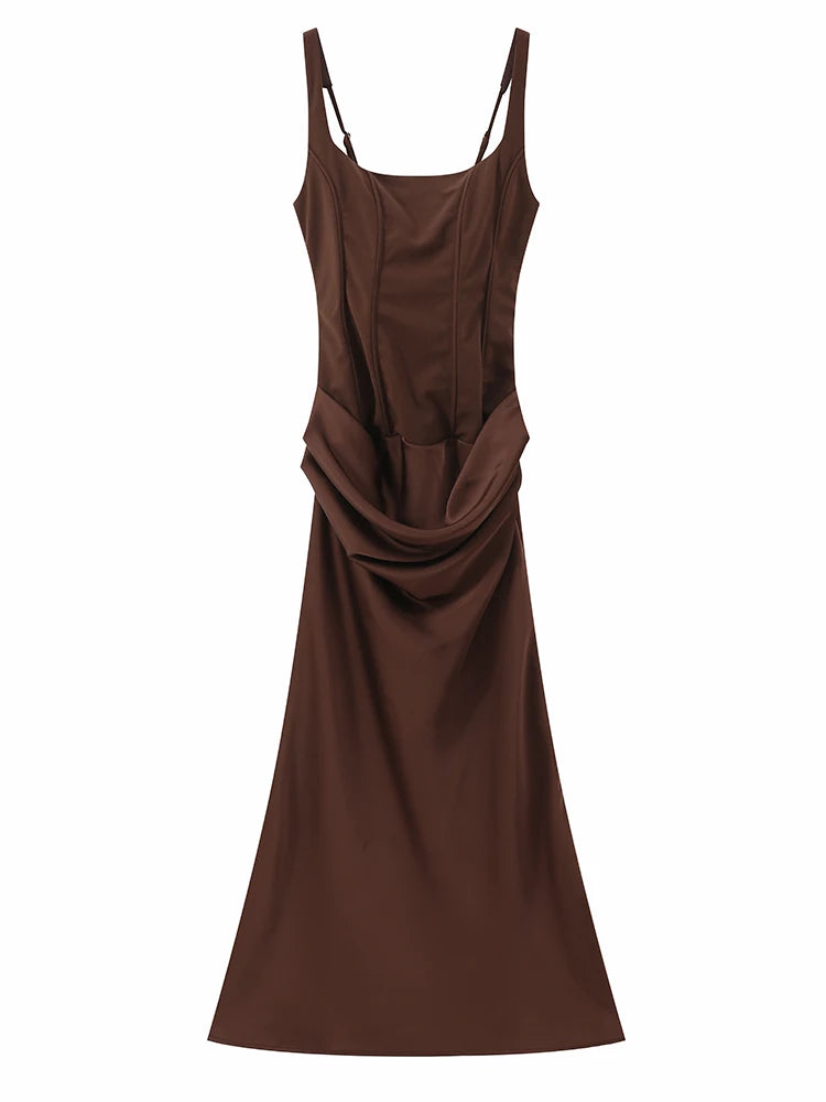 Halter Mini Dress Women Pleated Sleeveless Backless