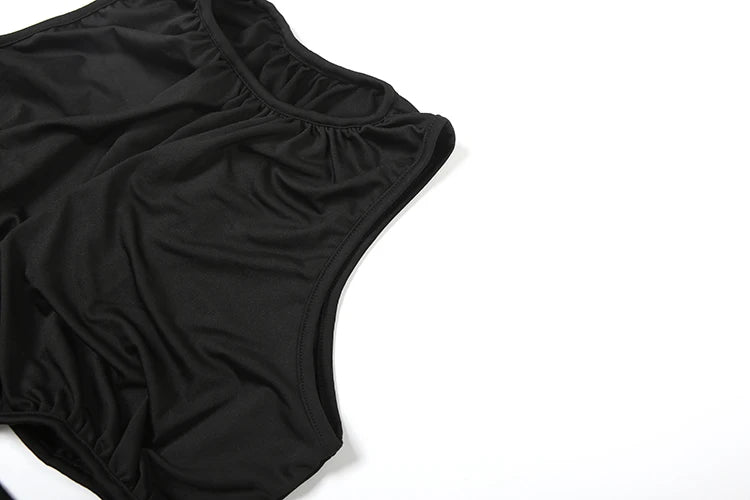 Shirring Waistless Maxi Dress