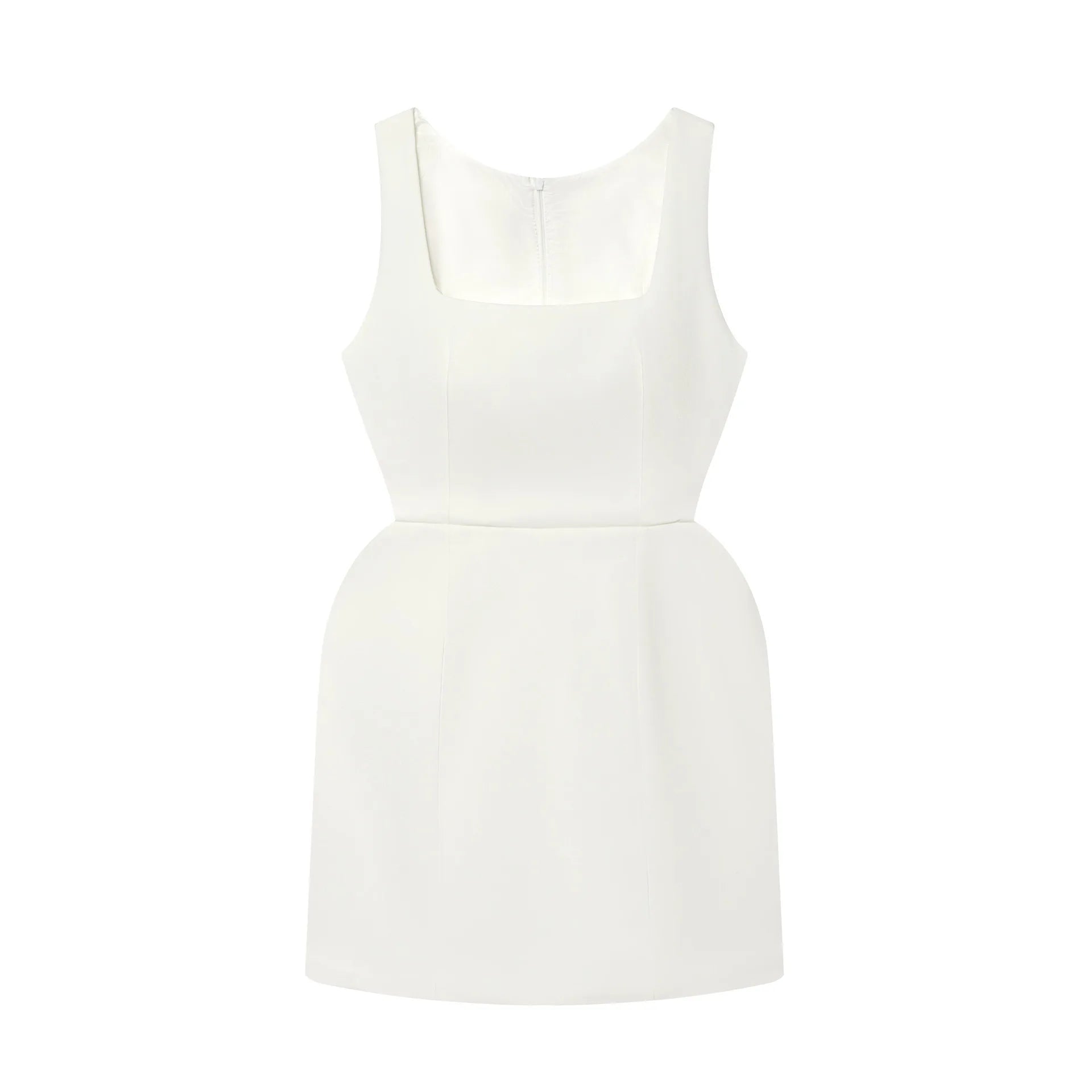 Elegant Waist-Cinching Sleeveless Short Dress Women's Round-Neck Short Cape Birthday Dress Banquet Party Dress