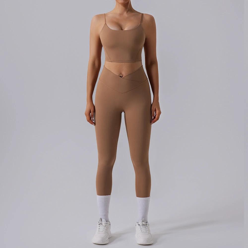 High Waist Tight Yoga Workout Clothes Sports Suit Women