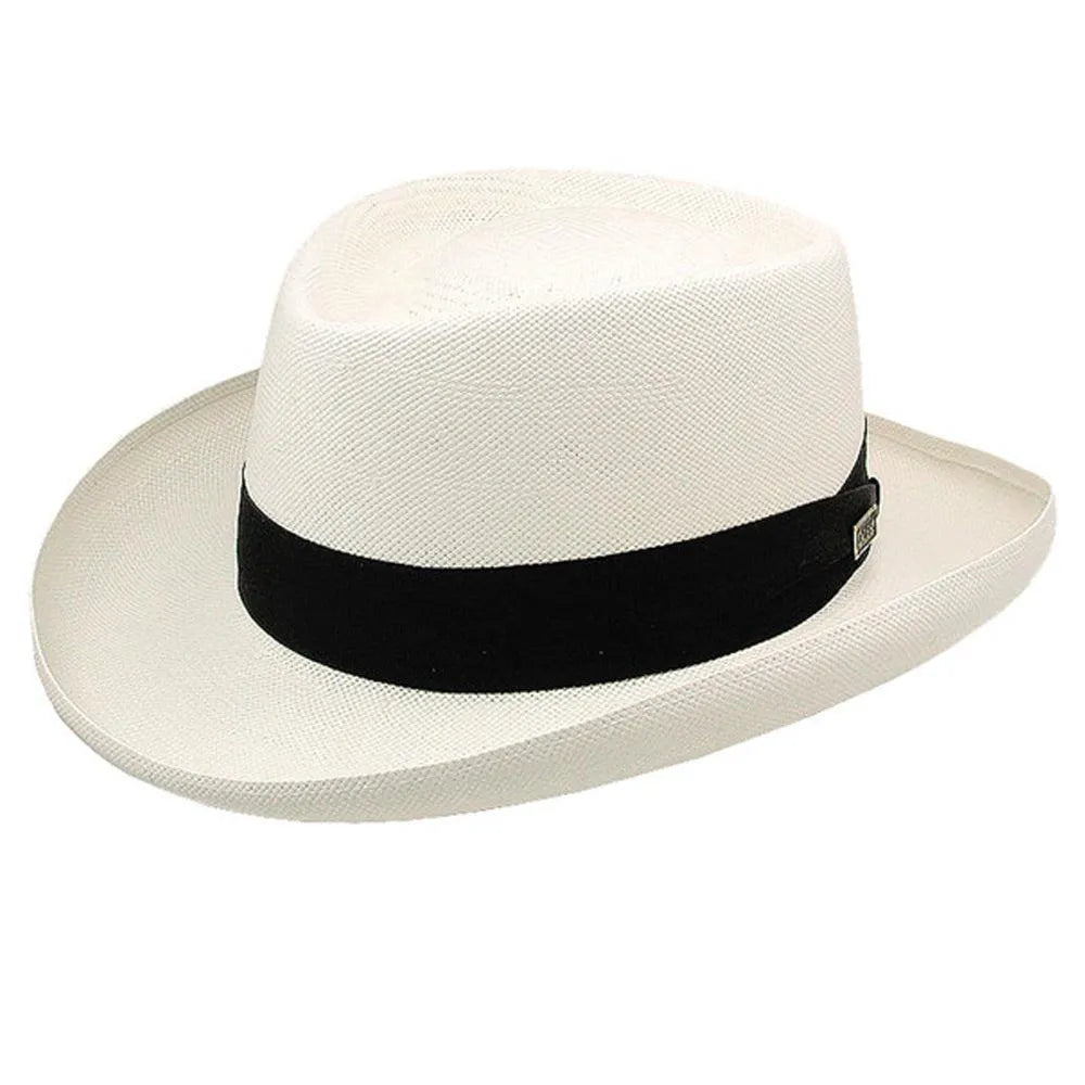 Dobbs Basino - Panama Straw Gambler Hat (Closeout)