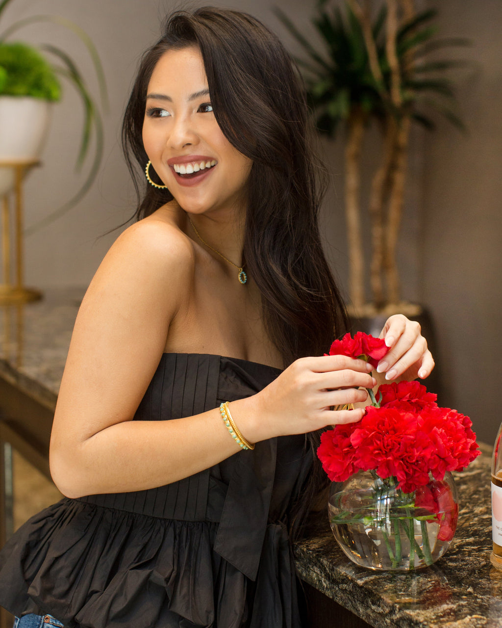 Turquoise Hoop Earrings